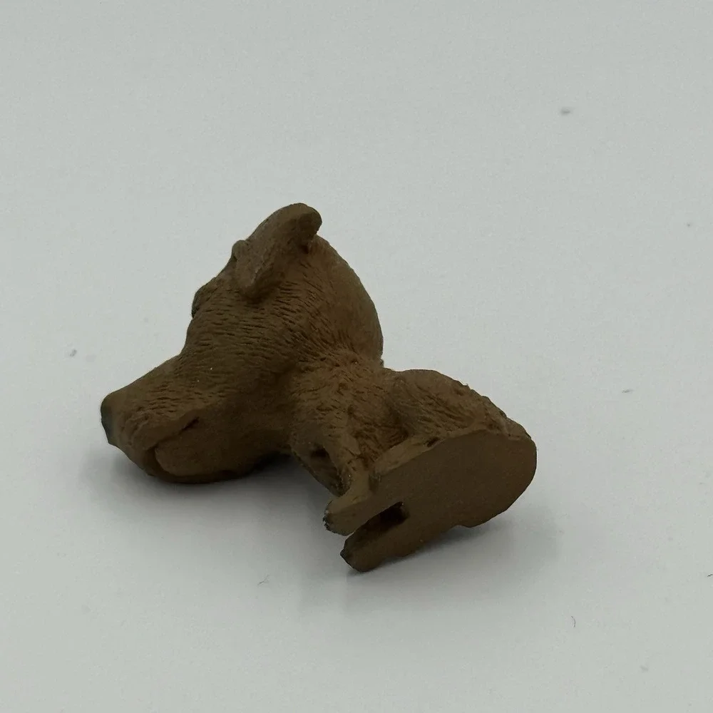 Chocolate Lab Big Head Dog Toy Figure Collectable Trinket